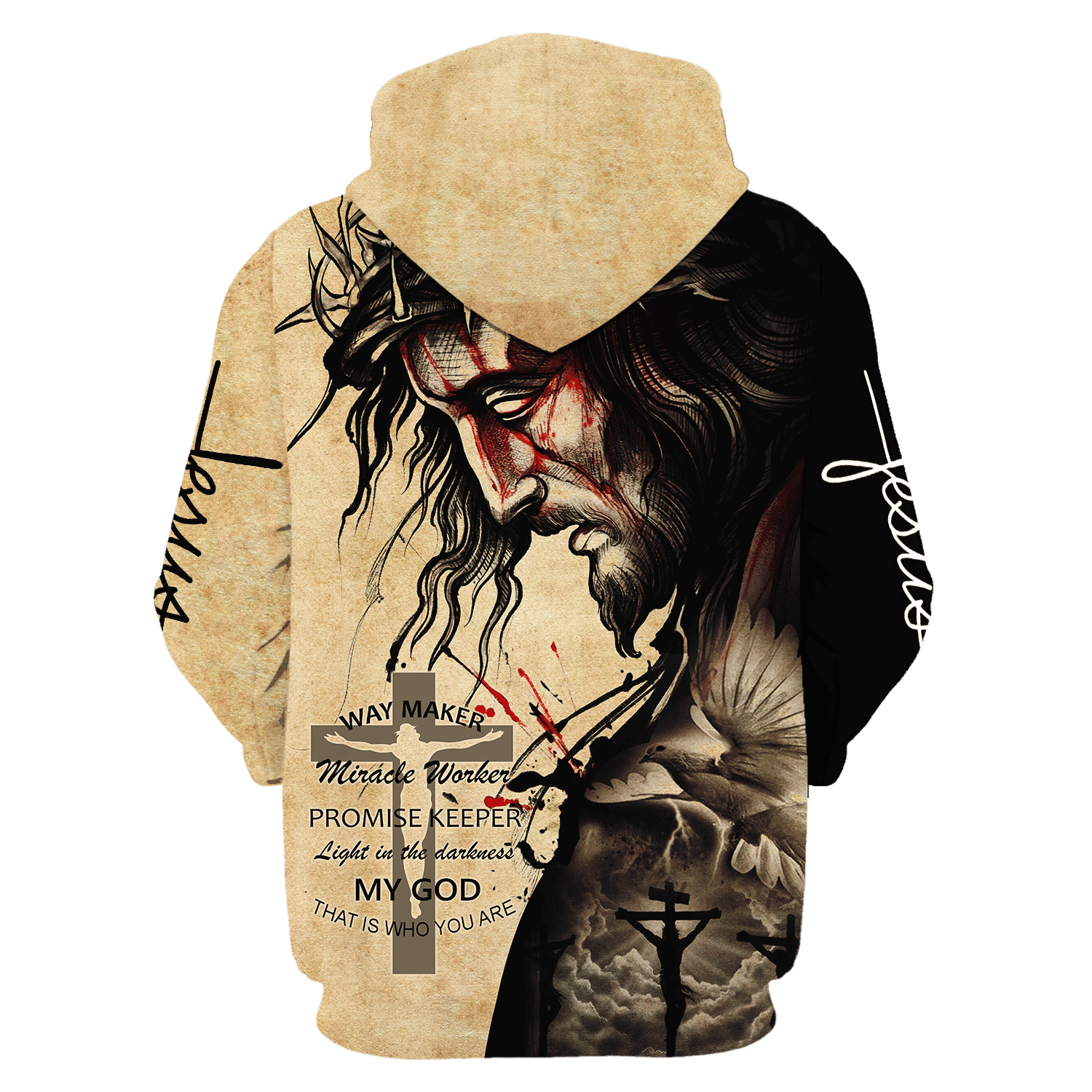 Jesus Microfleece Hoodie – Christian Faith Hoodie Gift | GOD NTD-1611-G-02 Jesus Microfleece Hoodie – Christian Faith Hoodie Gift | GOD NTD-1611-G-02