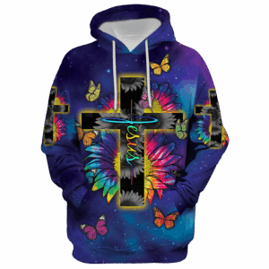 Jesus Microfleece Hoodie – Christian Faith Hoodie Gift | GOD HLT-0712-G-01