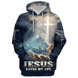 Jesus Microfleece Hoodie – Christian Faith Hoodie Gift | GOD HLT-1011-G-02