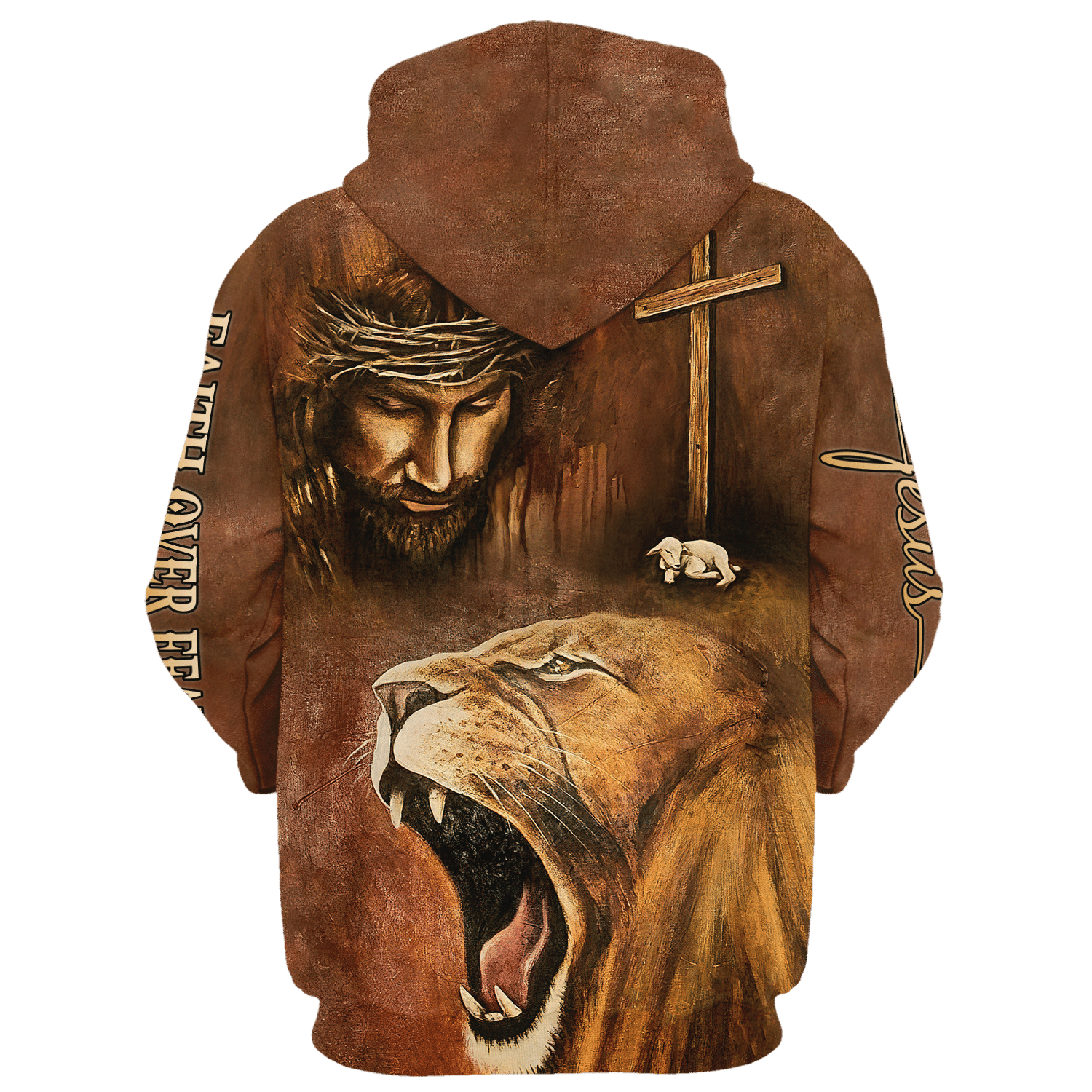 Jesus Hoodie Christian Microfleece Strong Faith Hoodie | GOD HLT-0511-G-01 Jesus Hoodie Christian Microfleece Strong Faith Hoodie | GOD HLT-0511-G-01