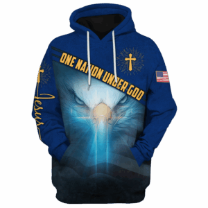 Jesus Microfleece Hoodie – Christian Faith Hoodie Gift | GOD HLT-2106-G-01