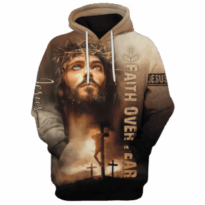 Jesus Microfleece Hoodie – Christian Faith Hoodie Gift | GOD HLT-2706-G-01