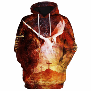 Jesus Microfleece Hoodie – Christian Faith Hoodie Gift | GOD HLT-0407-G-02