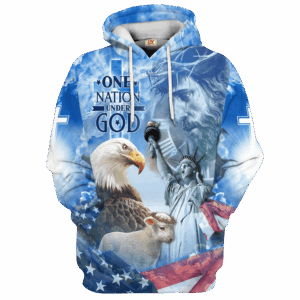 Jesus Microfleece Hoodie – Christian Faith Hoodie Gift | GOD NV-G-56