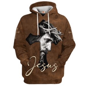 Jesus Microfleece Hoodie – Christian Faith Hoodie Gift | GOD NV-G-58