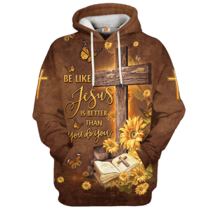 Jesus Microfleece Hoodie – Christian Faith Hoodie Gift | GOD NV-G-60