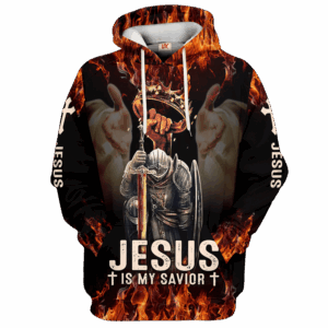Jesus Microfleece Hoodie – Christian Faith Hoodie Gift | GOD NV-G-63
