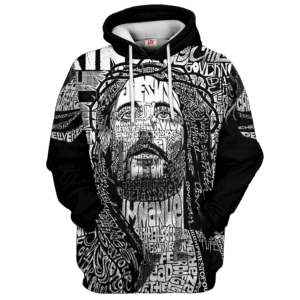 Jesus Microfleece Hoodie – Christian Faith Hoodie Gift | GOD NV-G-75