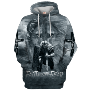 Jesus Microfleece Hoodie – Christian Faith Hoodie Gift | GOD HBL-G-06