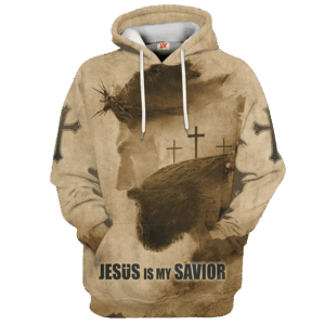 Jesus Microfleece Hoodie – Christian Faith Hoodie Gift | GOD NV-G-35