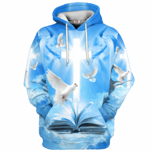 Jesus Microfleece Hoodie – Christian Faith Hoodie Gift | GOD NV-G-37