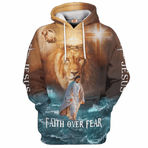 Jesus Microfleece Hoodie – Christian Faith Hoodie Gift | GOD NV-G-41