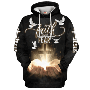 Jesus Microfleece Hoodie – Christian Faith Hoodie Gift | GOD NV-G-45