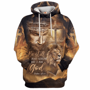 Jesus Microfleece Hoodie – Christian Faith Hoodie Gift | GOD NV-G-49