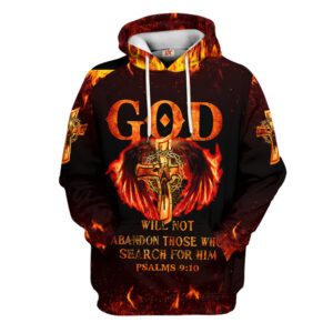 Jesus Microfleece Hoodie – Christian Faith Hoodie Gift | GOD NV-G-99