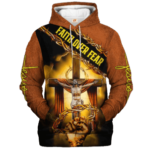 Jesus Microfleece Hoodie – Christian Faith Hoodie Gift | GOD LTG01