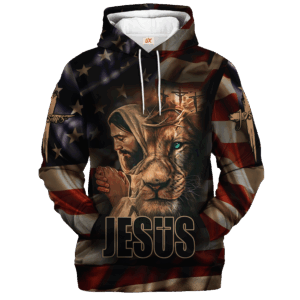 Jesus Microfleece Hoodie – Christian Faith Hoodie Gift | GOD LTG02