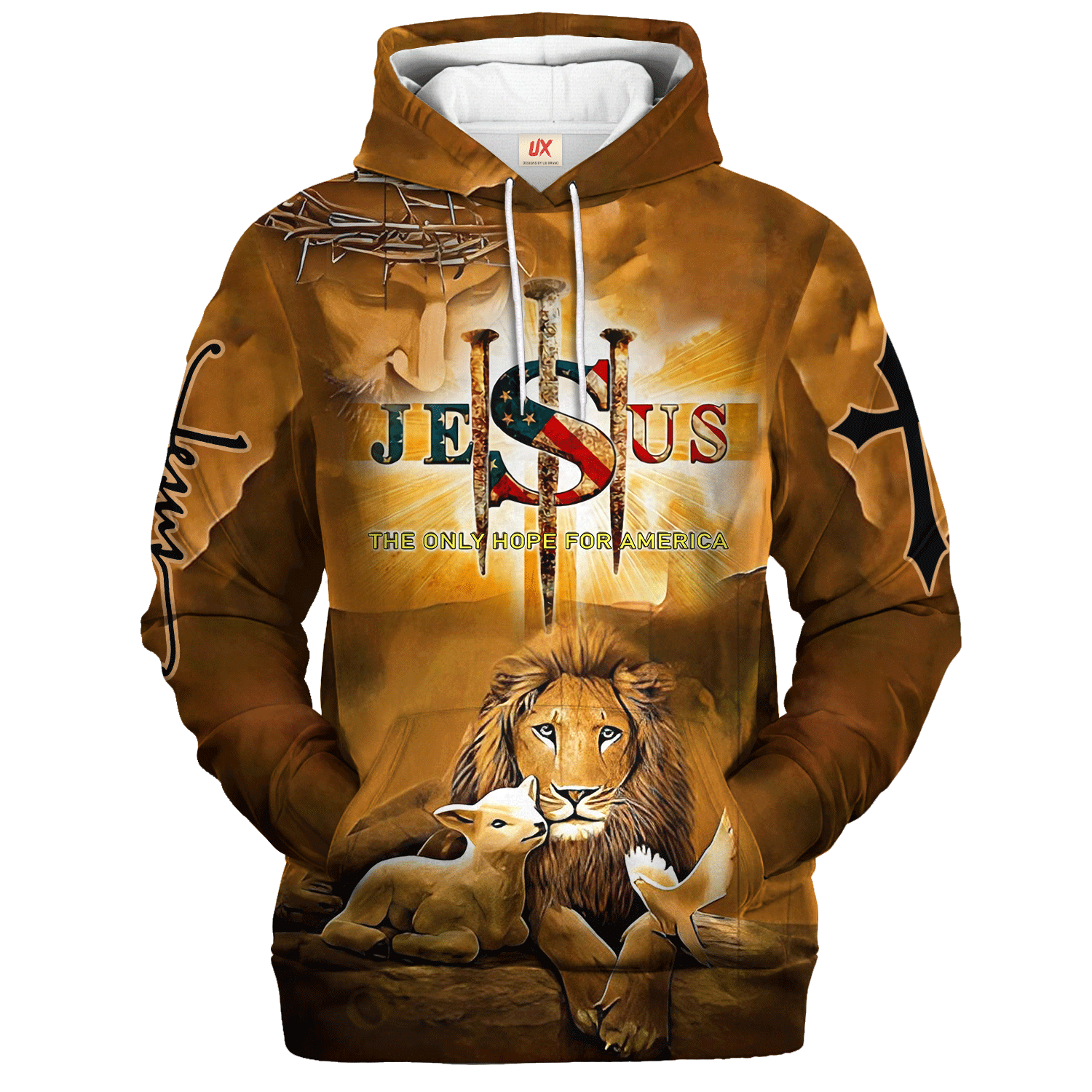 Soft Jesus Hoodie Christian Microfleece Faith Gift 164 | GOD LTG03 Soft Jesus Hoodie Christian Microfleece Faith Gift 164 | GOD LTG03