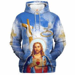 Jesus Microfleece Hoodie – Christian Faith Hoodie Gift | GOD MTG02