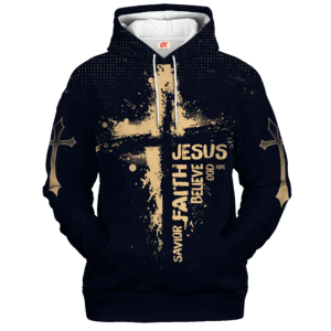 Jesus Microfleece Hoodie – Christian Faith Hoodie Gift | GOD THGO104
