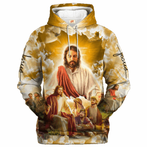 Jesus Microfleece Hoodie – Christian Faith Hoodie Gift | GOD VTGO101