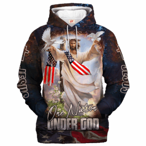 Jesus Microfleece Hoodie – Christian Faith Hoodie Gift | GOD VTGO102