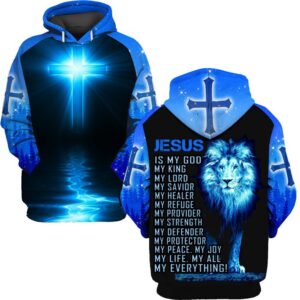 Jesus Microfleece Hoodie – Christian Faith Hoodie Gift | GOD LSNGO04