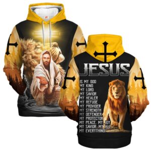 Jesus is My Savior | Christian Microfleece Hoodie, Jesus & God Hoodie Gift for Believers