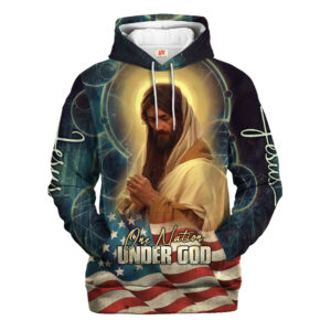 Jesus Microfleece Hoodie – Christian Faith Hoodie Gift | GOD NVGO10