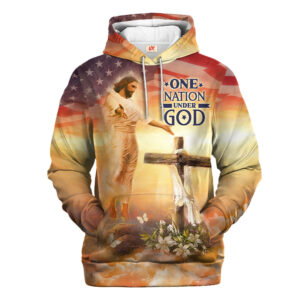 Jesus Microfleece Hoodie – Christian Faith Hoodie Gift | GOD NVGO12