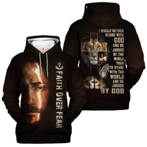 Jesus Microfleece Hoodie – Christian Faith Hoodie Gift | GOD NVGO13