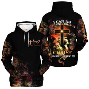 Jesus Microfleece Hoodie – Christian Faith Hoodie Gift | GOD NVGO18
