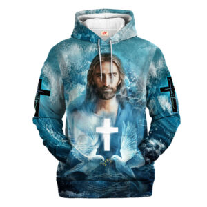 Jesus Microfleece Hoodie – Christian Faith Hoodie Gift | GOD NVGO19