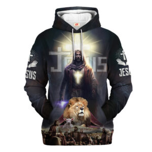Jesus Microfleece Hoodie – Christian Faith Hoodie Gift | GOD NVGO26