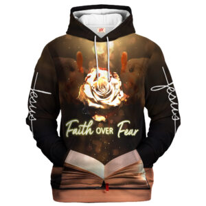 Jesus Microfleece Hoodie – Christian Faith Hoodie Gift | GOD TQTGO108