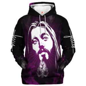 Jesus Microfleece Hoodie – Christian Faith Hoodie Gift | GOD TQTGO126