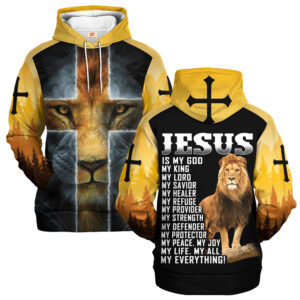 Jesus Microfleece Hoodie – Christian Faith Hoodie Gift | GOD LSNGO17