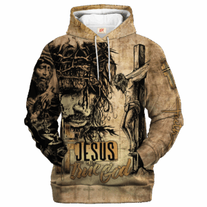 VTGO104  | Christian Microfleece Hoodie, Jesus & God Hoodie Gift for Believers