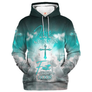 Jesus Microfleece Hoodie – Christian Faith Hoodie Gift | GOD HBLGO58