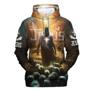 Jesus Microfleece Hoodie – Christian Faith Hoodie Gift | GOD NVGO41