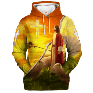 THGO146 | Christian Microfleece Hoodie, Jesus & God Hoodie Gift for Believers
