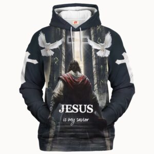 Jesus Is My Savior | Christian Microfleece Hoodie, Jesus & God Hoodie Gift for Believers