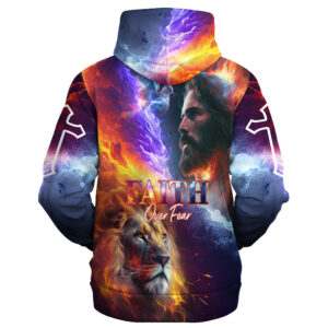 Jesus Microfleece Hoodie – Christian Faith Hoodie Gift | GOD TQTGO147 1 1675943700865.jpg