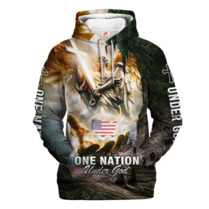 Jesus Microfleece Hoodie – Christian Faith Hoodie Gift | GOD NVGO45