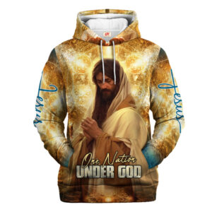 Jesus Microfleece Hoodie – Christian Faith Hoodie Gift | GOD NVGO46