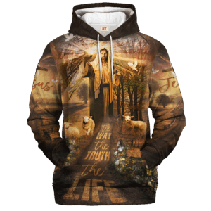 VTGO141 | Christian Microfleece Hoodie, Jesus & God Hoodie Gift for Believers