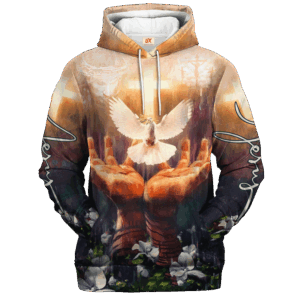 VTGO143 | Christian Microfleece Hoodie, Jesus & God Hoodie Gift for Believers