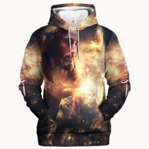 Jesus Microfleece Hoodie – Christian Faith Hoodie Gift | GOD TQTGO149
