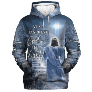 VTGO137 | Christian Microfleece Hoodie, Jesus & God Hoodie Gift for Believers