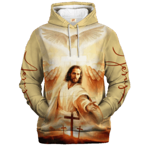 VTGO147 | Christian Microfleece Hoodie, Jesus & God Hoodie Gift for Believers